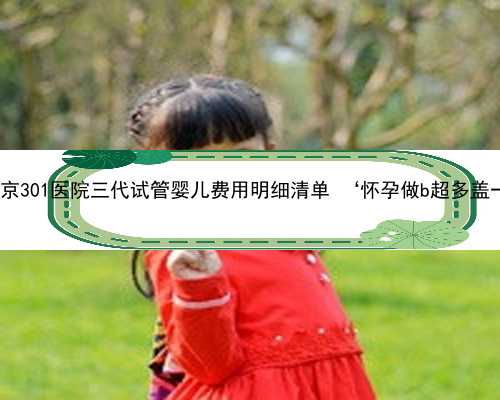 北京代孕专家服务 北京301医院三代试管婴儿费用明细清单 ‘怀孕做b超多盖一处